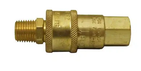 AP Products ME-GMC4 Propane Hose Connector Quick Disconnect 1/4 Inch MPT Nipple x 1/