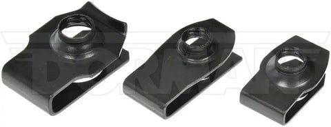 Dorman 961-325D Clip Nut OE Solutions ™ U Type 5/16 Inch -18 And 3/8 Inch-16 Right Hand Thread 1.33 And 0.98 Inch Length Black Steel Pack Of 5