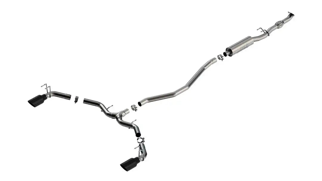 Borla 140922BC Exhaust System Kit S-Type Cat Back System T-304 Stainless Steel Wit