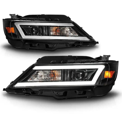 ANZO USA 121574 Headlight Assembly Halogen Bulb Projector Beam With LED Daytime Run