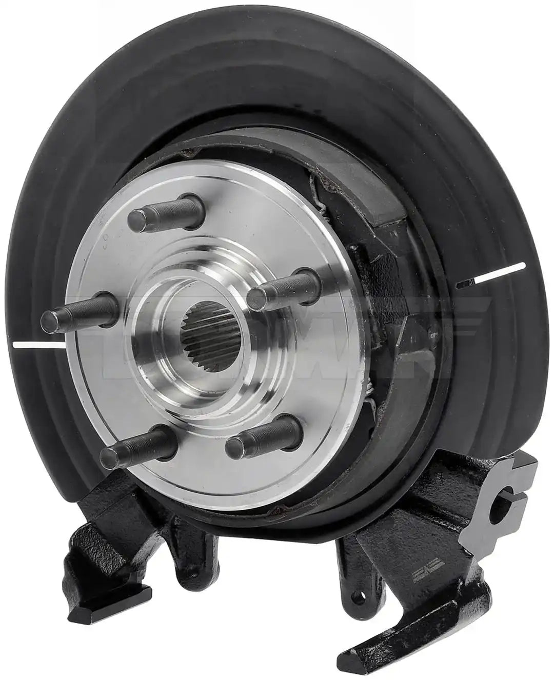 Dorman 698-012 Wheel Bearing and Hub Assembly OE Solutions ™ OE Replacement With Knuckle/ Bearing/ Hub/ Snap Ring/ Brake Shoes/ Brake Hardware/ Backing Plate And Axle Nut