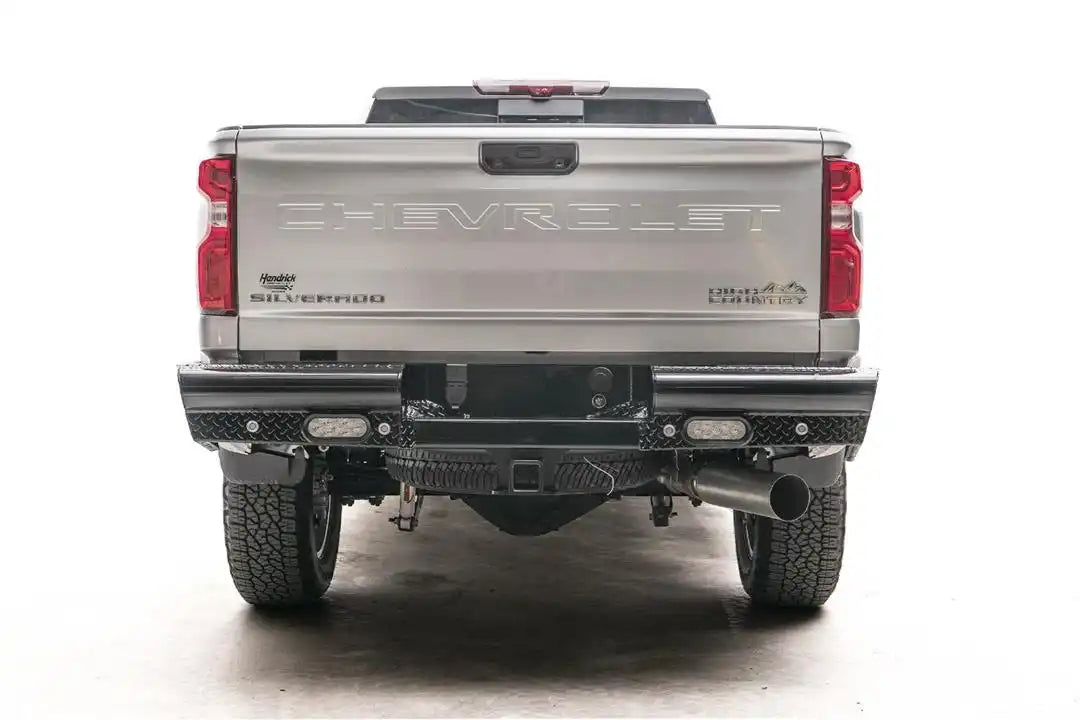 Fab Fours CH20-T4950-1 Bumper Black Steel One Piece Design Direct Fit Mounting Ha