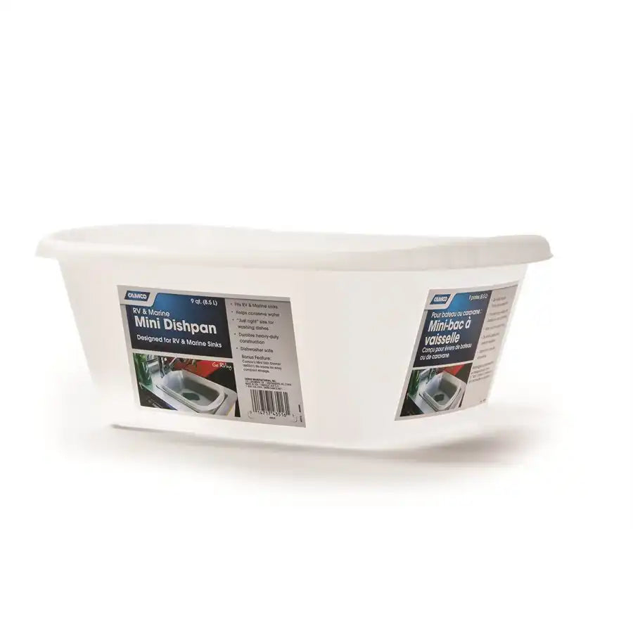 Camco 43516 Dish Pan Holds 9 Quarts 10-1/2 Inch Width x 12-3/4 Inch Length Natural