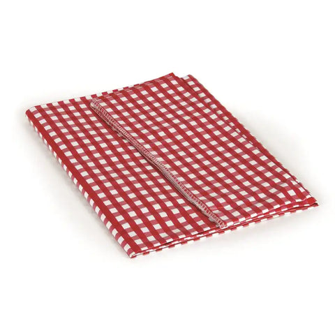 Camco 51019 Tablecloth Rectangular 52 Inch x 84 Inch Red and White Checkered Vinyl