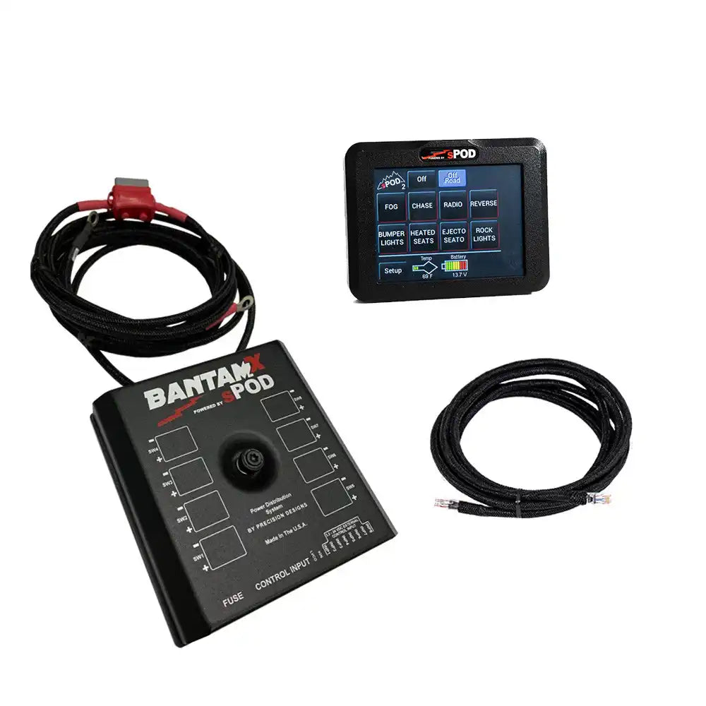 Baja Design 87-0089 Switch Panel BantamX Touch Screen With Fog Light/ Chase Light/