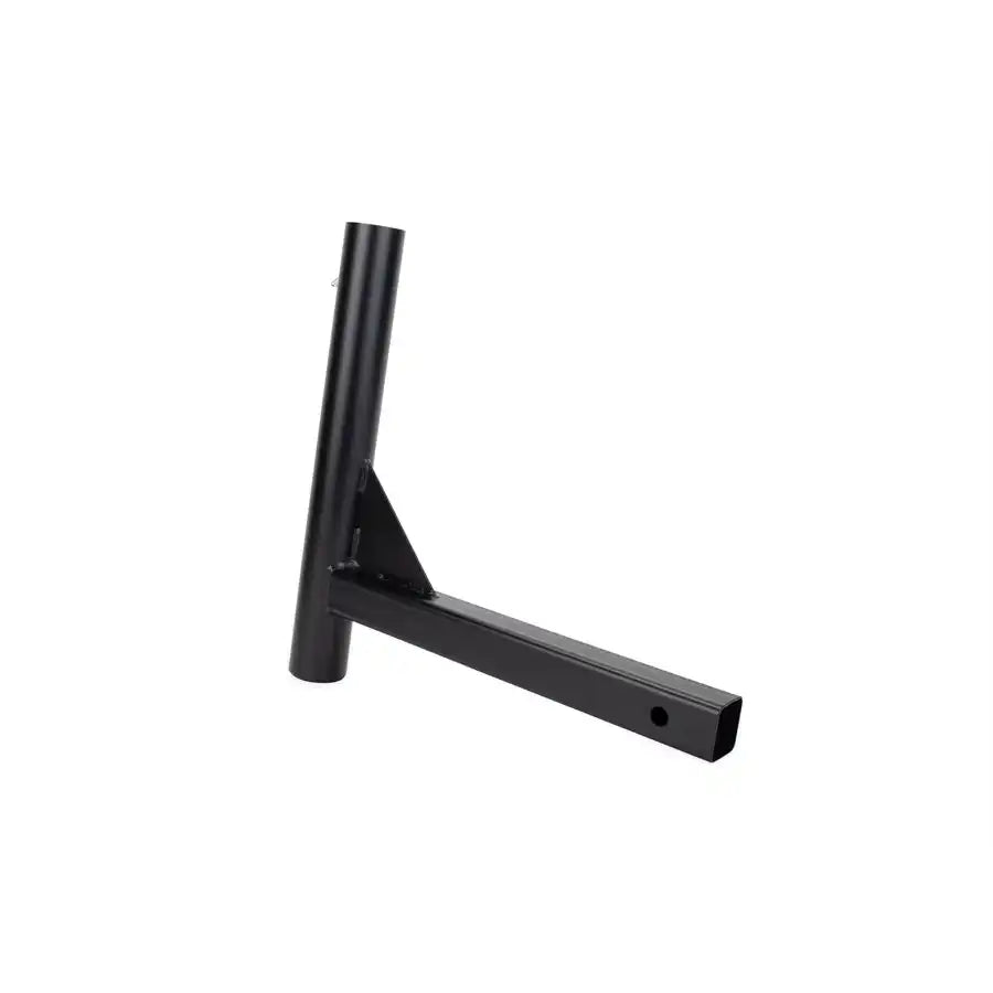 Camco 51611 Flagpole Mount 2 Inch Receiver Hitch Mount For Flag Poles Up To 2-11/32 Inch Diameter Holds Single Flag Black