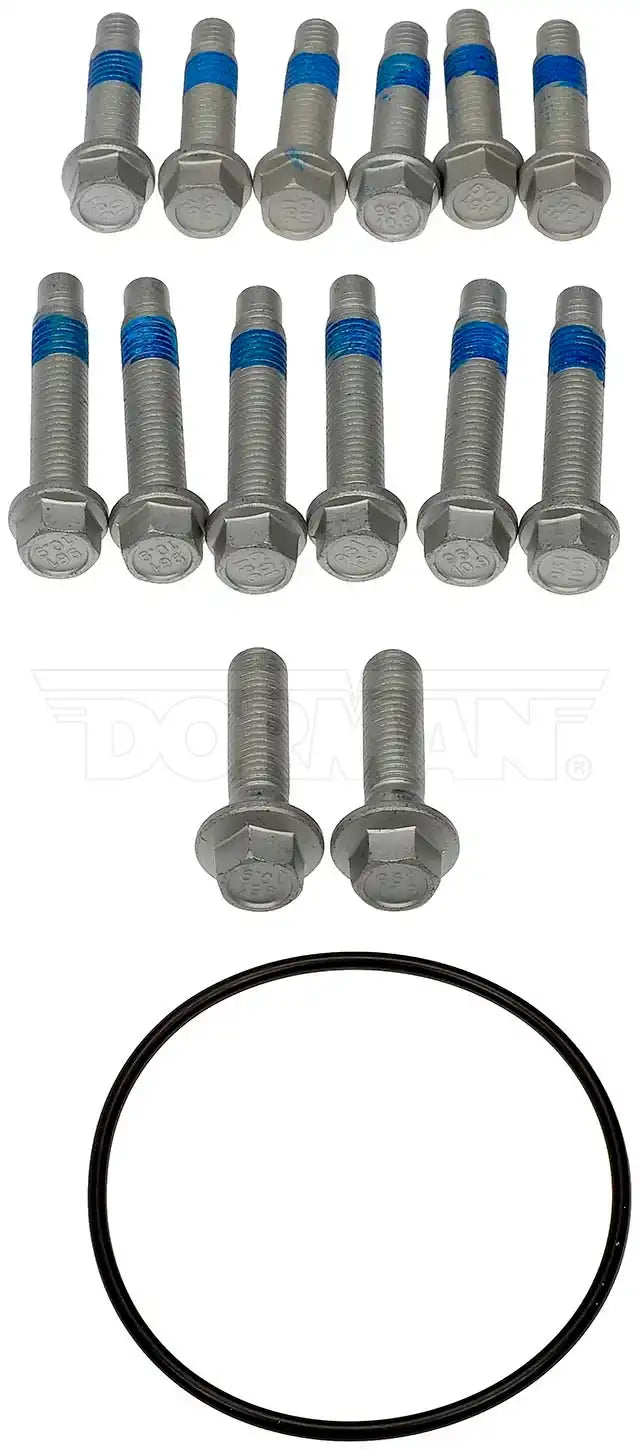 Dorman 966-002 Wheel Hub Bolt OE Solutions ™ OE Replacement Carbon Steel Coarse Thread Type With 6 Hub Bolts/ 6 Rotor Bolts/ 2 Bracket Bolts/ 1 O-Ring Boxed