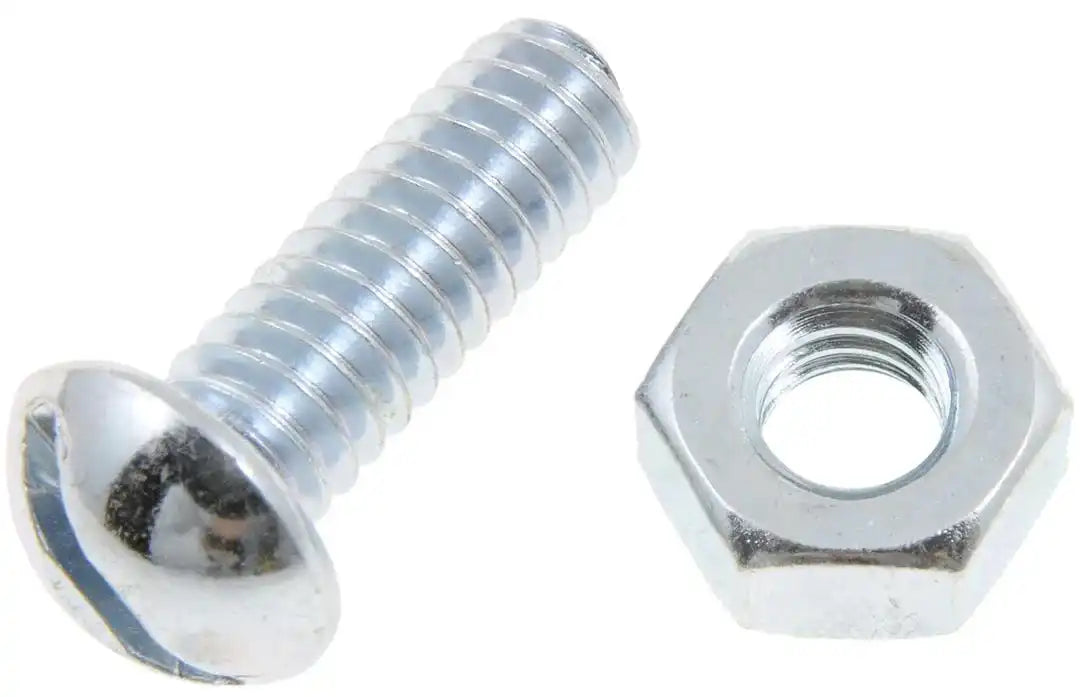 Dorman 799-071 Bolt AutoGrade ™ Stove Bolt 1/4 - 20 Inch Thread Size Slotted Round Natural Steel Set of 20 With Nut