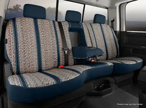 Fia TR47-2NAVY Seat Cover Wrangler 40 Driver/ 60 Passenger Split Bench With Fixed H