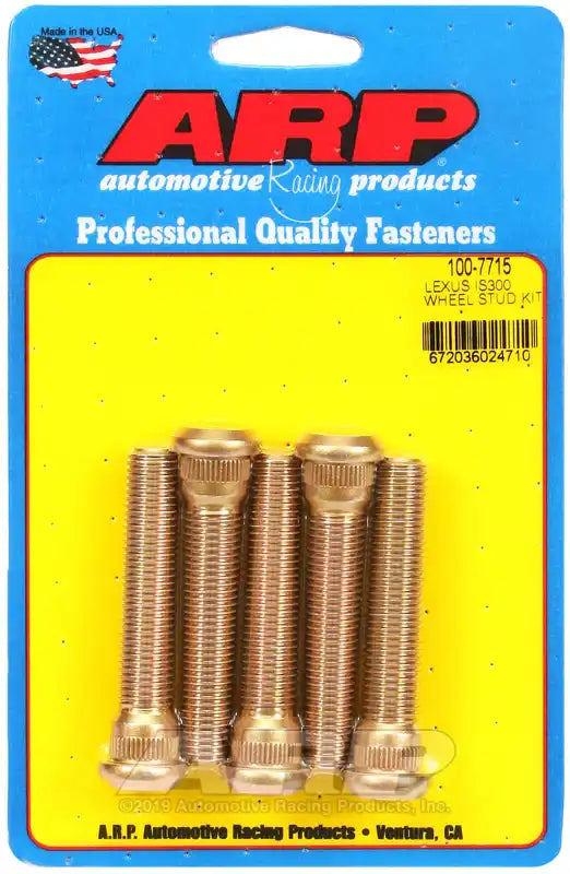 ARP Auto Racing 100-7715 Wheel Stud 12 Millimeter x 1.5 Inch Thread Size 2.600 Inch