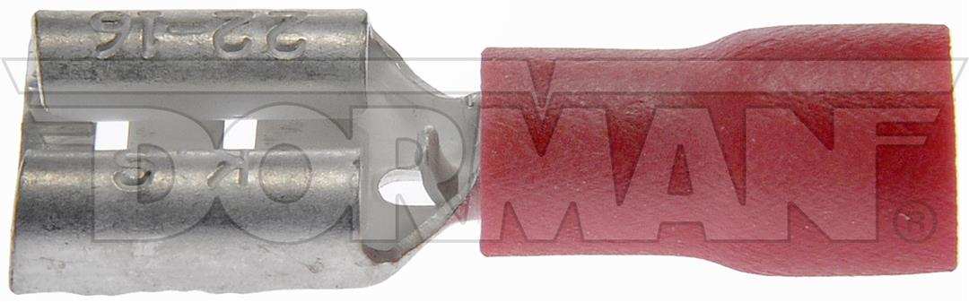 Dorman 85450 Wire Terminal End Conduct-Tite ® Red Female Blade Disconnect 18 To 22 Gauge Wire Set of 20