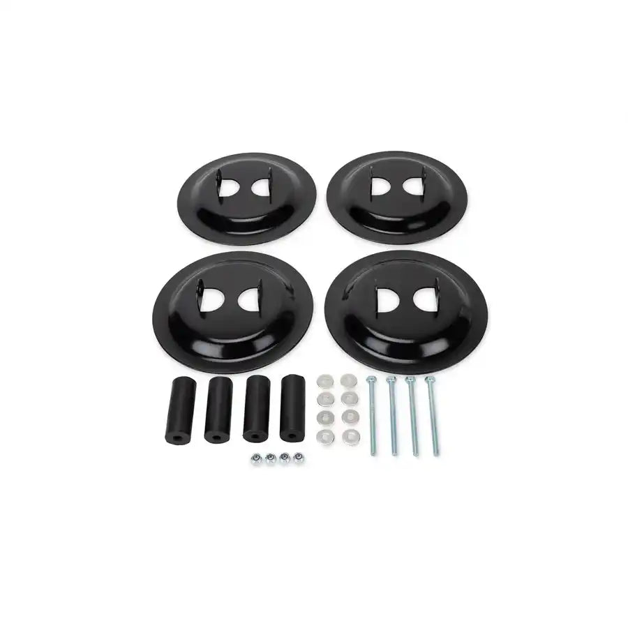 Camco 57883 Trailer Stabilizer Jack Stand Pad For Use With Cross-Frame or T-Type Stabilizing Jacks Steel Set Of 4