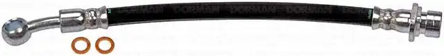 Dorman H621824 Brake Line First Stop ™ OE Replacement 9.56 Inch Overall Length Black EPDM Rubber Single Hose With Gaskets