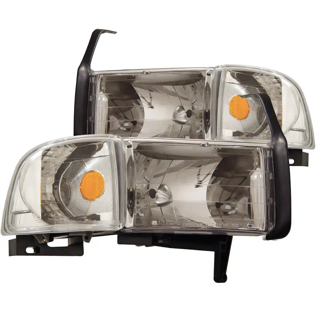 ANZO USA 111068 Headlight Assembly Crystal Clear Halogen Bulb Standard Beam 9004 