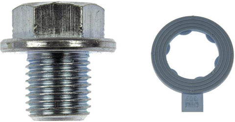 Dorman 65230 Oil Drain Plug AutoGrade ™ OE Replacement 17 Millimeter Head M14 -1.5 Thread 0.551 Inch Shank Length Single Without Magnetic Tip With Gasket