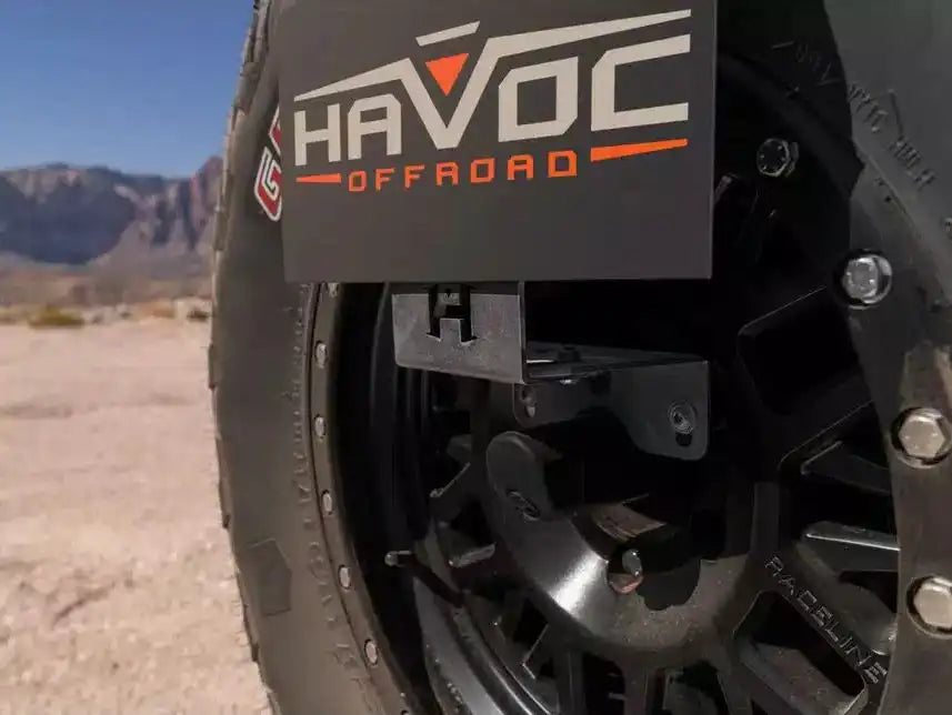 Havoc Offroad HFB-05-001 License Plate Relocation Kit Relocates License Plate To Spa