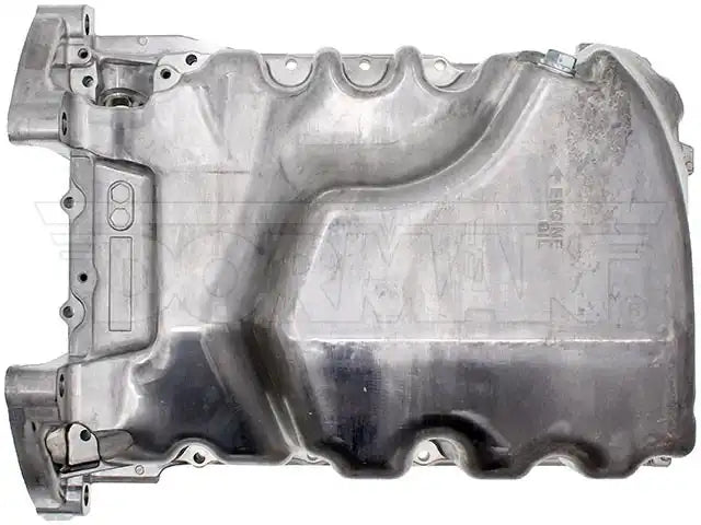 Dorman 264-810 Oil Pan OE Solutions ™ OE Replacement 19-1/2 Inch Length 18.8 Inch Width x 1 Inch To 7-1/2 Inch Depth 5.7 Quarts Aluminum With Drain Plug