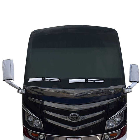 Adco 3678 Mirror And Wiper Blade Cover Set For Class A Bus White Fabric With 2 Wi