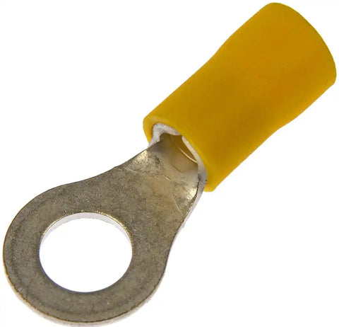 Dorman 85415 Wire Terminal End Conduct-Tite ® 1/4 Inch Ring Terminal 12-10 Gauge Wire With Insulation Yellow Pack of 11