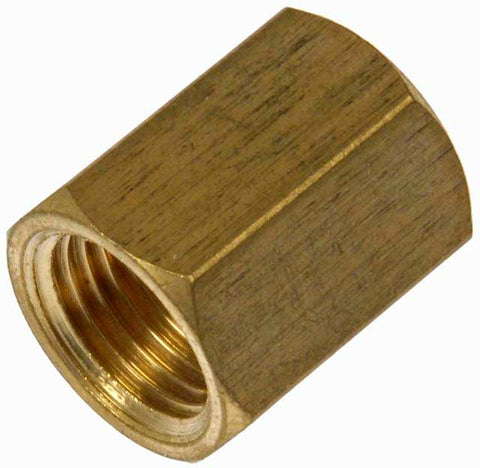 Dorman 43376 Coupler Fitting AutoGrade ™ Union 1/4 Inch Tube x 1/4 Inch Tube Straight Brass Single