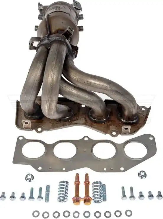 Dorman 674-041 Exhaust Manifold OE Solutions ™ OE Replacement With Integrated Catalytic Converter Not CARB Complaint With 1 Inlet Gasket/ 2 Studs/ 2 Nuts/ 8 Washer/ 2 Bolts/ 2 Springs