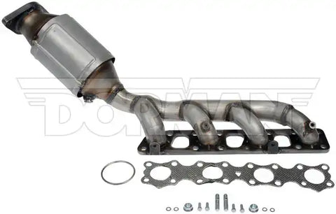 Dorman 674-649 Catalytic Converter OE Solutions ™ OE Replacement Stainless Steel 30 Inch Length CARB Compliant: No With Integrated Exhaust Manifold