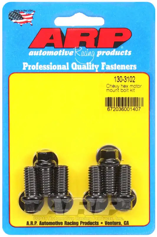 ARP Auto Racing 130-3102 Motor Mount Bolt For Use With Chevy V6/ V8 Hex Style Head 