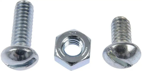 Dorman 784-608 Bolt AutoGrade ™ Stove Bolt With Nuts 1/4-20 Inch Coarse Thread 1/2 Inch Length and 3/4 Inch Length Slotted Head Natural Zinc-Plated Grade 2 Steel Set of 6