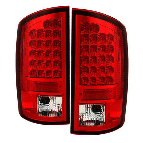 Spyder Automotive 5002570 Tail Light Assembly LED Red/ Clear Lens Chrome Plated Ho