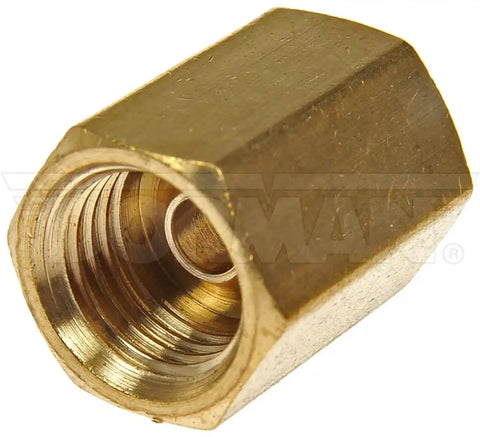 Dorman 785-310D Tube End Fitting Nut OE Solutions ™ 1/8 Inch Outer Diameter 0.63 Inch Length Brass Pack Of 2 Clamshell Package