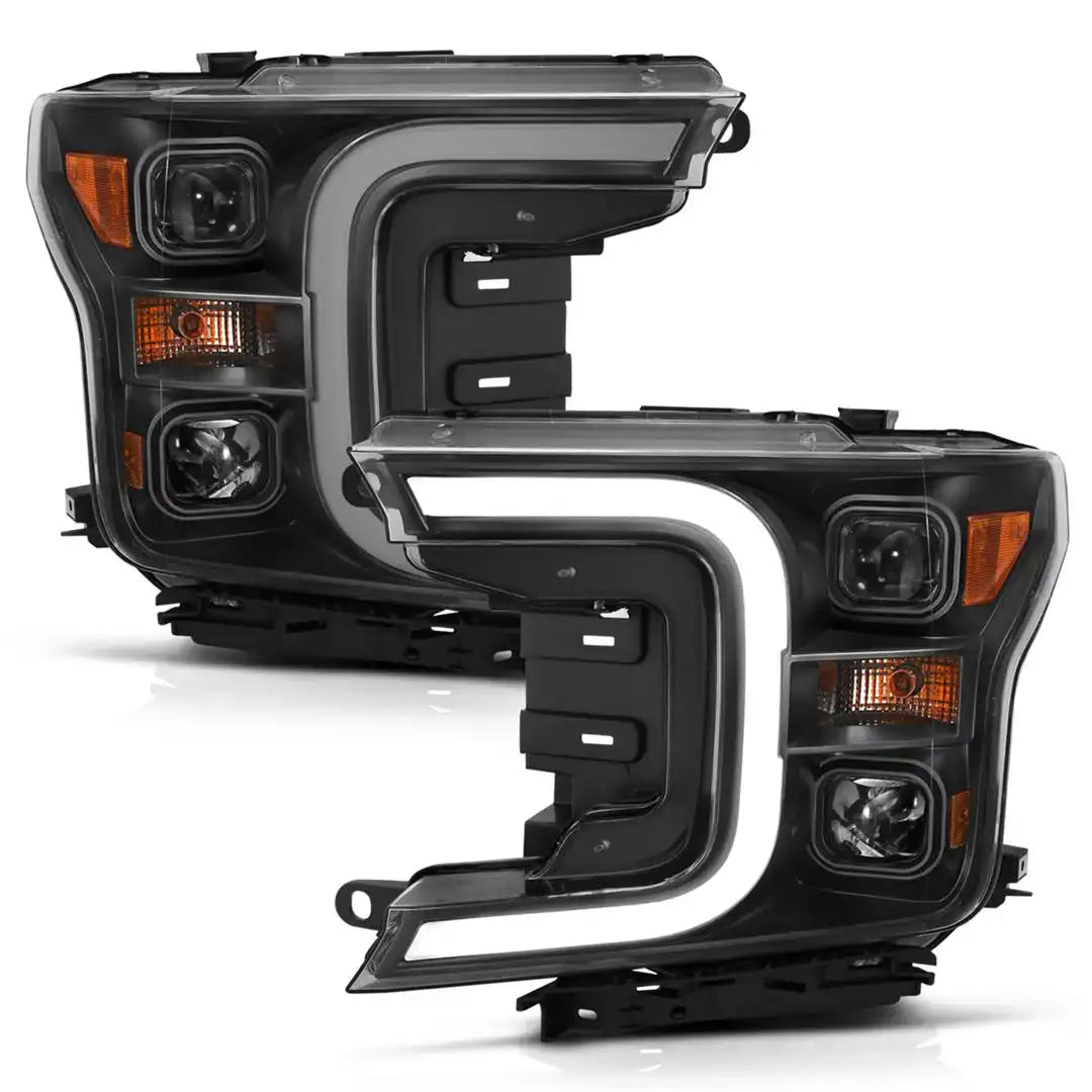 ANZO USA 111398 Headlight Assembly Halogen Bulb Projector Beam/ Plank Style Switchb