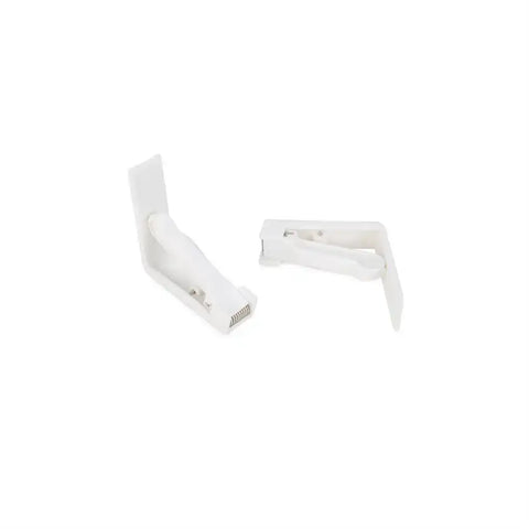 Camco 51077 Tablecloth Clamp For Tables Up To 1-1/2 Inch Thick White Plastic Spring Loaded