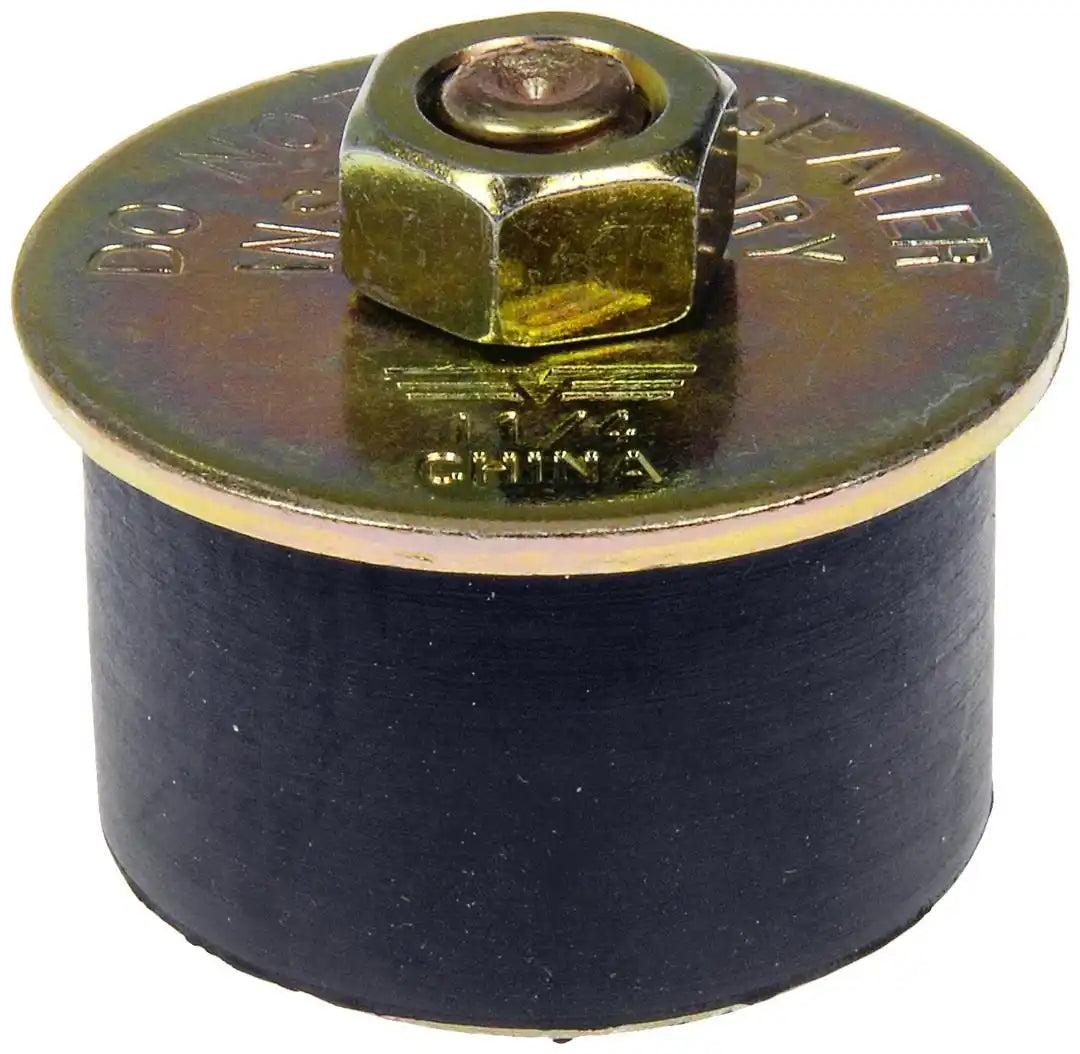 Dorman 02601 Expansion Plug AutoGrade ™ Rubber Plug With Steel Plate 1 1/4 Inch Plug/ Seals 1 1/4 Inch - 1-3/8 Inch Holes Single