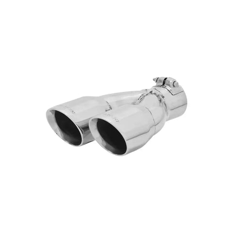 Flowmaster 15389 Exhaust Tail Pipe Tip 2-1/2 Inch Inlet 3 Inch Dual Outlet Polishe