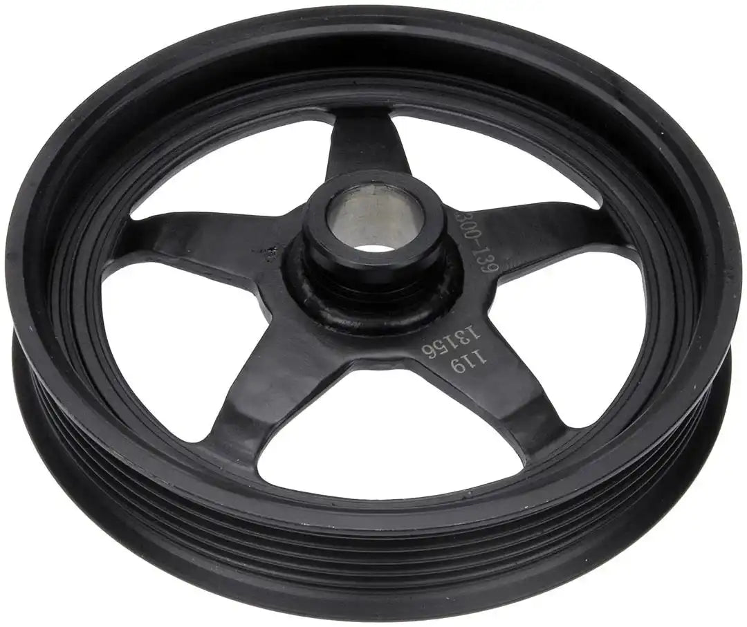 Dorman 300-139 Power Steering Pump Pulley OE Solutions ™ OE Replacement 6 Groove Serpentine Belt Black Steel