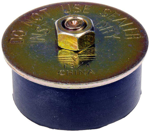 Dorman 02605 Expansion Plug AutoGrade ™ Rubber Plug With Steel Plate 1 3/4 Inch Plug/ Seals 1 3/4 Inch - 1-7/8 Inch Holes Single