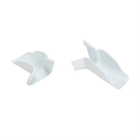 Camco 42123 Drip Rail Gutter Spout Extension To Direct Rain Water Runoff Away From Side of RV Mount To Existing RV Rain Gutter White Plastic