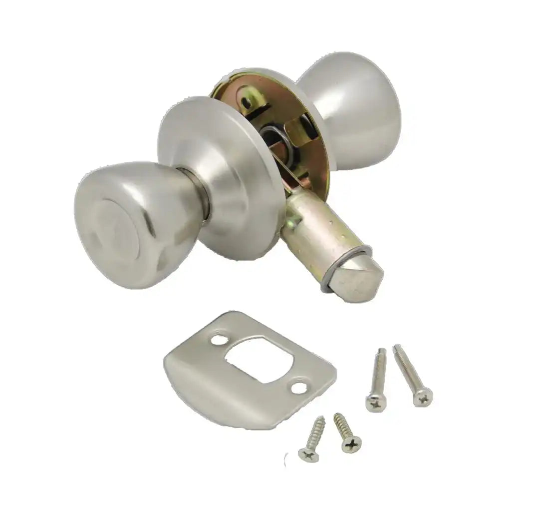 AP Products 013-203-SS Entry Door Lock Knob Type Keyless Entry Handle Used As Eith