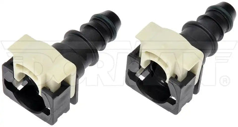 Dorman 800-941 Fuel Line Repair Fitting OE Solutions ™ OE Replacement 180 Degree Black Nylon Pack Of 2