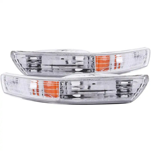ANZO USA 511021 Parking/ Turn Signal Light Assembly Euro Clear Lens With Amber Refl