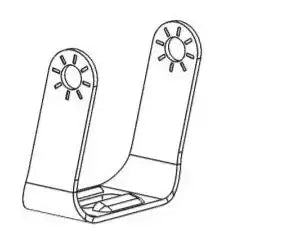 Westin Automotive 58-991PK Driving/ Fog Light Mounting Bracket Outlaw Mounts Two Li