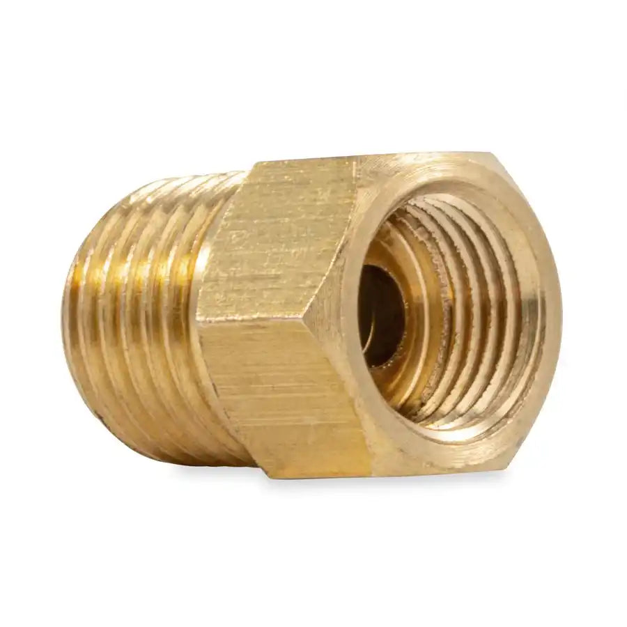 Camco 59954 Propane Hose Connector Adapts Pigtail With 1/4 Inch Inverted Flare to A Regulator With Female 1/4 Inch NPT