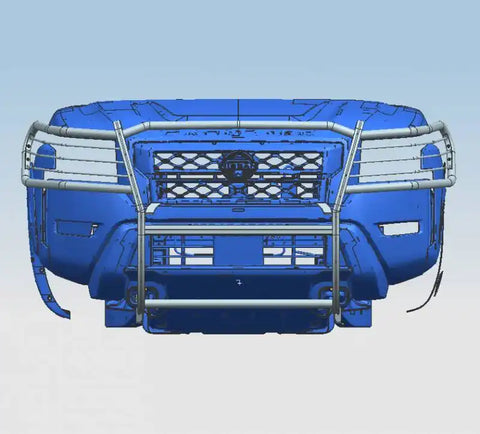 Black Horse Offroad 17NI22MSS Grille Guard Polished Stainless Steel Modular 1-1/2