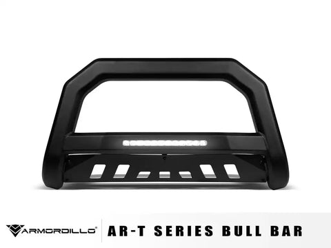 Armordillo 8705452 Bull Bar AR-T Series Powder Coated Matte Black Steel With LED