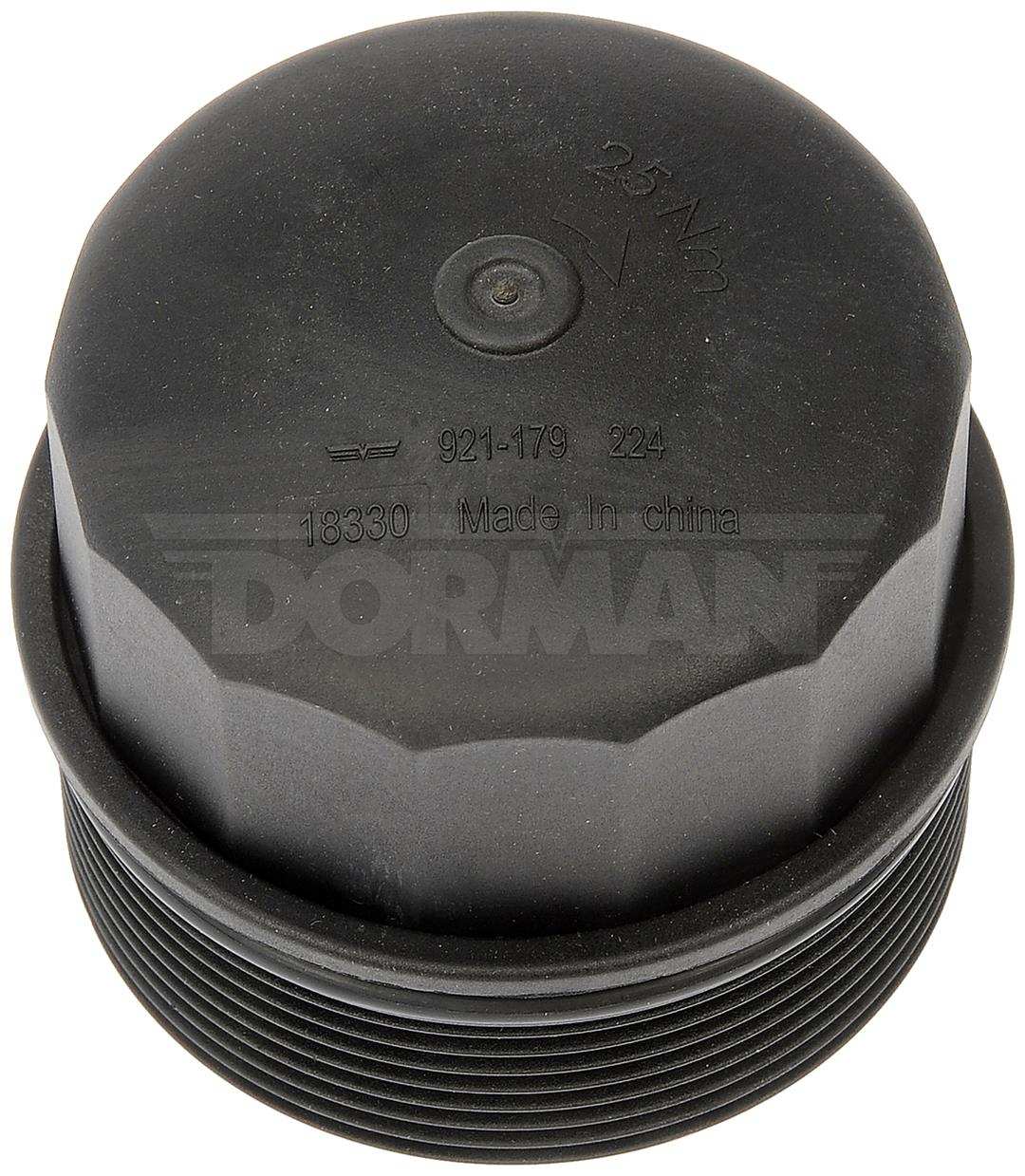 Dorman 921-179 Oil Filter Cover OE Solutions ™ OE Replacement Black Plastic
