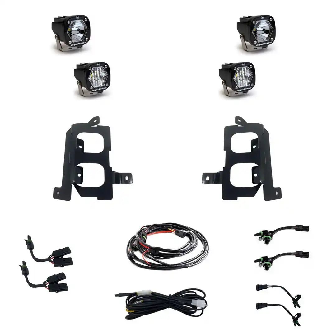 Baja Design 448085 Driving/ Fog Light S1 LED Bulb 2.1 Inch Square 20 Watt Bulbs A