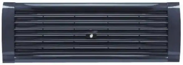 Custom Flow R-EL39 Tailgate Elite Flo Thru Straight Louvered Lockable Powder Coa