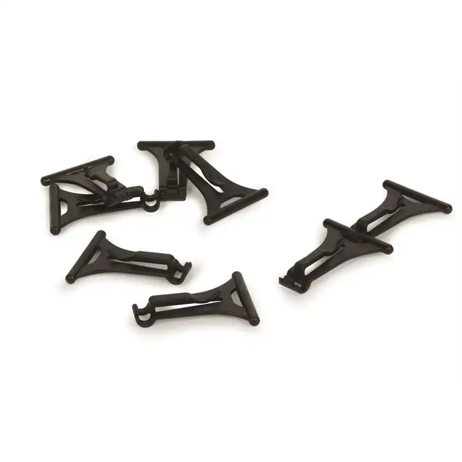 Camco 42720 Party Light Holder Awning Roller Bar Mounted Tab With Clip Plastic Package of 8 With English Language Packaging