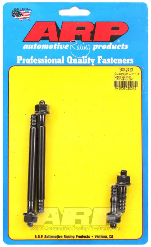 ARP Auto Racing 200-2413 Carburetor Stud Kit For Use With Quadrajet with 1/4 Inch Ba