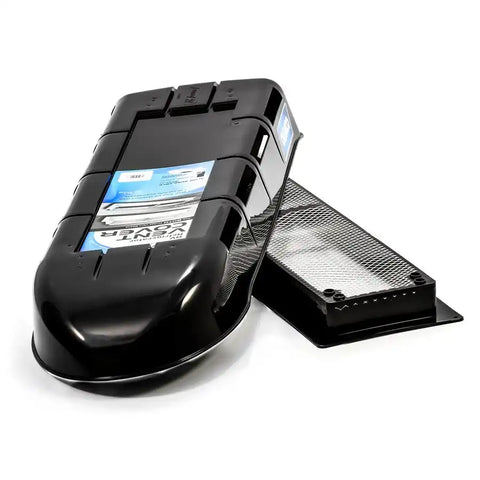 Camco 42164 Refrigerator Vent Base For Ventilation of RV Refrigerator Unit For Dometic/ Camco and Newer Norcold Covers Black Plastic